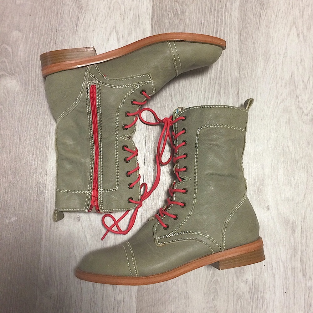 Olive Green Steve Madden The Cool People Boots